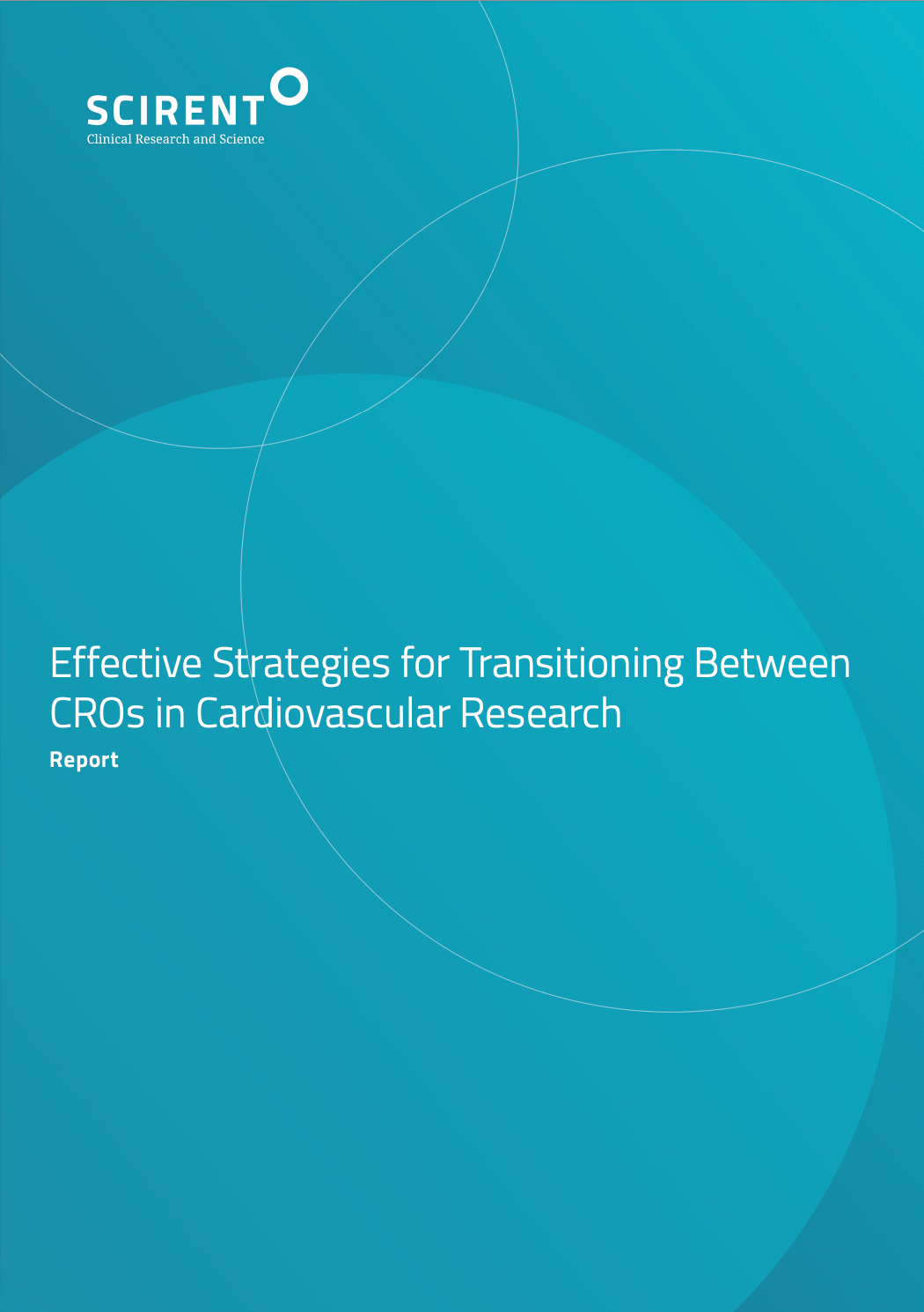 Homepage preview of SCIRENT report cover on transitioning strategies between CROs in cardiovascular research